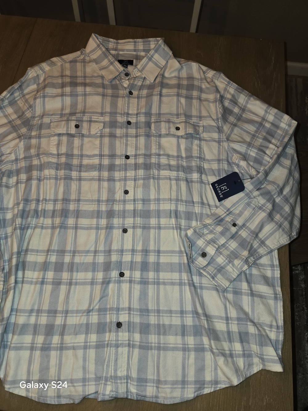 George Men's 3XL Super Soft Flannel Shirt New